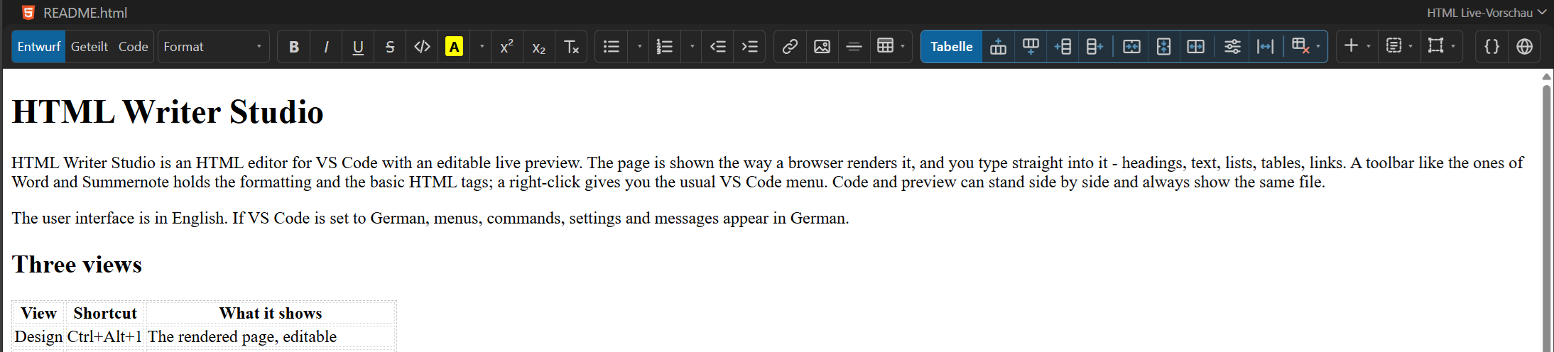 HTML Writer Studio